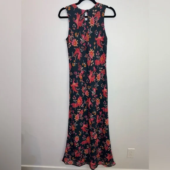Vintage Holt Renfrew Floral bohemian Maxi Dress size 6 - Picture 8 of 8